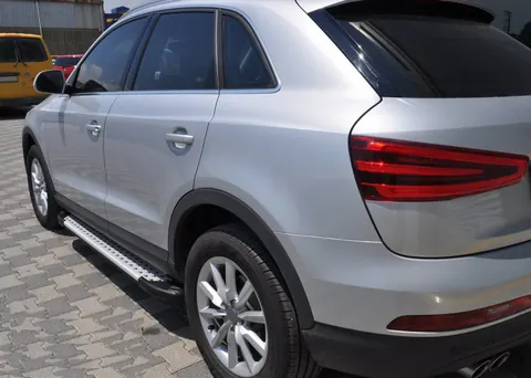 Бокові пороги Allmond (2 шт., алюміній) для Ауди Q3 2011-2019 рр — Audi Q3 2011-2019 гг. DianaParts