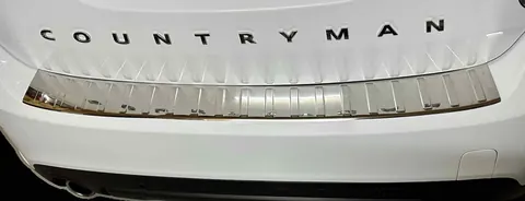 Накладка на задній бампер Carmos (F60, нерж) для Mini Countryman F60 2017-2023 рр — Mini Countryman F60 2017-2023 гг. DianaParts