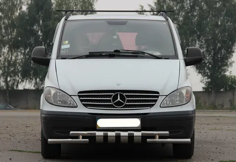 Передній захист Shark ST015 (нерж) 2004-2010 для Mercedes Vito W639 рр — Mercedes Vito W639 2004-2014 гг. DianaParts