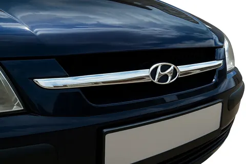 Накладки на решітку радіатора (2 част., Нерж.) для Hyundai Getz 2002- рр — Hyundai Getz 2002- гг. DianaParts