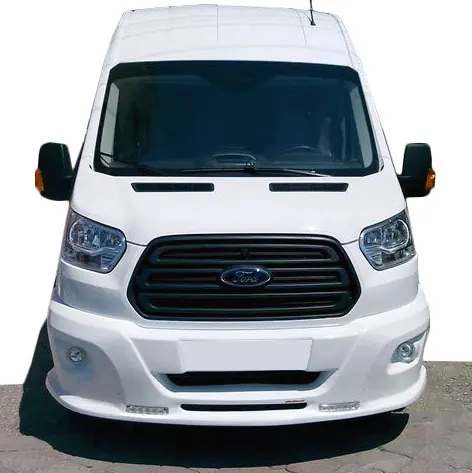 Накладка на передній бампер LED (2014-2019, під фарбування) для Ford Transit 2014- рр — Ford Transit 2014- гг. DianaParts