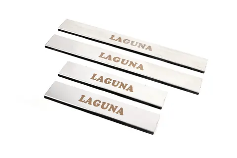 Накладки на пороги Carmos (4 шт., нерж.) для Renault Laguna 2007-2015 рр — Renault Laguna 2007-2015 гг. DianaParts