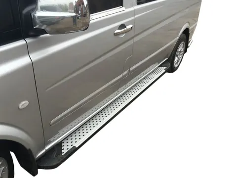 Бокові пороги X5-тип (2 шт., алюм) Коротка/Середня бази для Mercedes Viano 2004-2014 рр — Mercedes Viano 2004-2014 гг. DianaParts