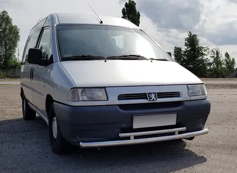 Передній захист ST016 (нерж) 60/42 мм для Citroen Jumpy 1996-2007 рр — Citroen Jumpy 1996-2007 гг. DianaParts