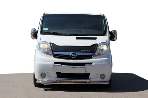 Передній захист ST014/2 (нерж.) для Opel Vivaro 2001-2015 рр — Opel Vivaro 2001–2015 гг. DianaParts