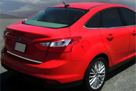 Кромка багажника 2015-2017 (Седан, нерж) для Ford Focus III рр — Ford Focus III 2011-2017 гг. DianaParts