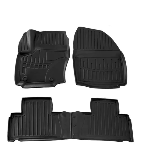 Килимки Stingray 3D (OWAL clips) (4 шт, поліуретан) для Ford S-Max 2007-2014 рр — Ford S-Max 2007-2014 гг. DianaParts