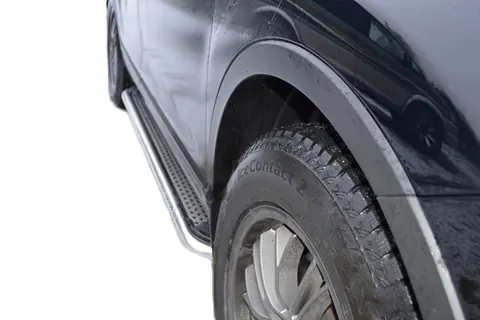 Бокові пороги Maydos V2 (2 шт., нерж) для Mazda CX-7 2006-2012 рр — Mazda CX-7 2006-2012 гг. DianaParts