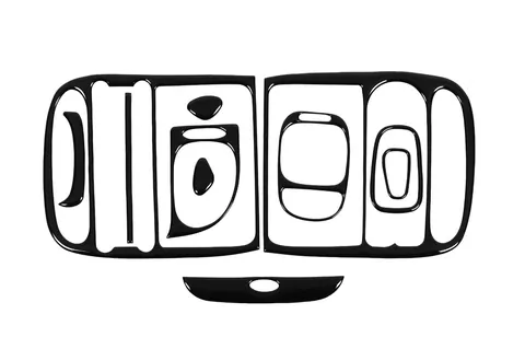 Накладки на панель Чорний для Hyundai H200, H1, Starex 1998-2007 рр — Hyundai H200, H1, Starex 1998-2007 гг. DianaParts