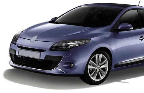 Накладка на передній бампер 2013-2016 (HB, нерж) для Renault Megane III рр — Renault Megane III 2009-2016 гг. DianaParts