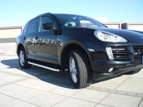 Бокові пороги BlackLine (2 шт., алюміній) для Porsche Cayenne 2003-2010 рр — Porsche Cayenne 2003–2010 гг. DianaParts