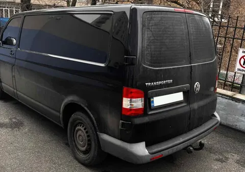 Накладка на задній бампер EuroCap (2 двері, ABS) для Volkswagen T6 2015-2024 рр — Volkswagen T6 2015-2024 гг. DianaParts