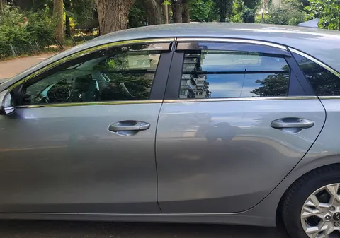 Вітровики з хромованим молдингом HB (4 шт., Niken) для Kia Ceed 2018- рр — Kia Ceed 2018- гг. DianaParts