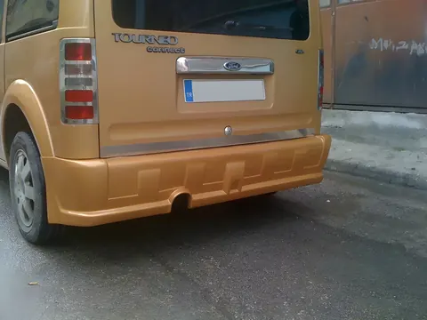 Накладка на стопи (2 шт., нерж.) Carmos - Турецька сталь для Ford Connect 2002-2006 рр — Ford Connect 2002–2006 гг. DianaParts