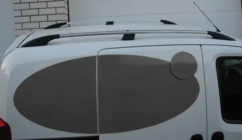 Рейлінги, колір Хром Металеві ніжки для Fiat Fiorino/Qubo 2008-2024 рр — Fiat Fiorino/Qubo 2008-2024 гг. DianaParts