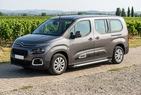 Бокові пороги Allmond Grey (2 шт., алюміній) Коротка база для Citroen Berlingo/Multispace 2018- рр — Citroen Berlingo/Multispace 2018- гг. DianaParts