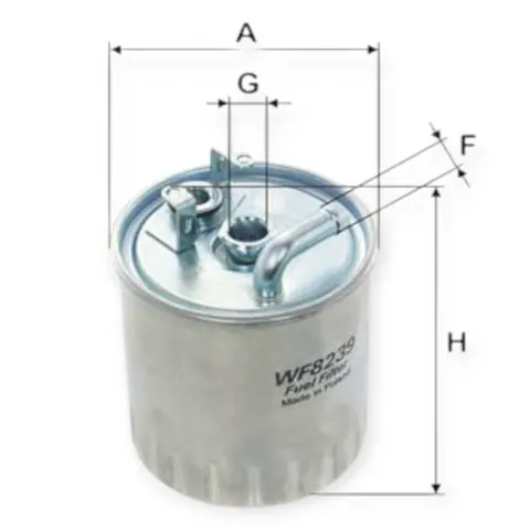 Фільтр паливний Mercedes-Benz Sprinter I CDI (00-06), Vito I CDI (1999-2003) OM 611,612 WIX FILTERS