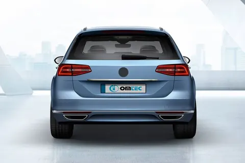 Накладка над номером SW (OmsaLine, нерж) для Volkswagen Passat B8 2015-2023 рр — Volkswagen Passat B8 2015-2023 гг. DianaParts