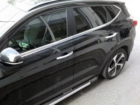 Нижня окантовка вікон (6 шт, нерж) OmsaLine - Італійська нержавійка для Hyundai Tucson TL 2016-2021 рр — Hyundai Tucson TL 2016-2021 гг. DianaParts