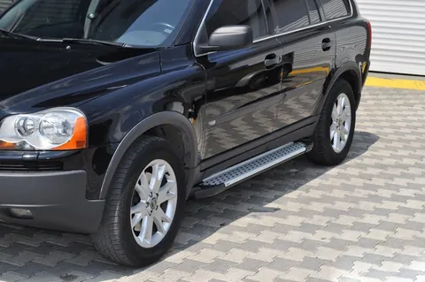 Бокові пороги Allmond Grey (2 шт., алюміній) для Volvo XC90 2002-2014 рр — Volvo XC90 2002-2014 гг. DianaParts