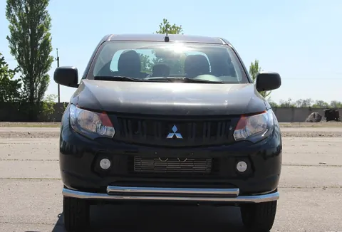Передній захист ST014 (нерж) для Mitsubishi L200 2015-2024 рр — Mitsubishi L200 2015-2024 гг. DianaParts