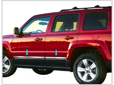 Молдинг дверей (нерж) для Jeep Cherokee/Liberty 2007-2013 рр — Jeep Cherokee/Liberty 2007-2013 гг. DianaParts