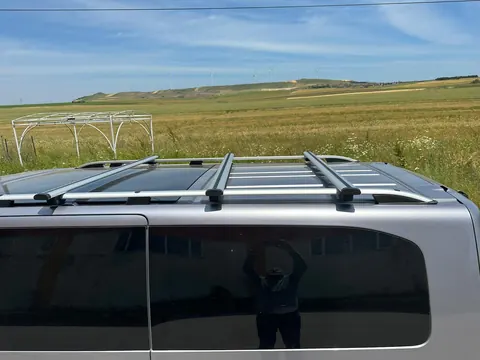 Перемички для рейлінгів під ключ Skyport (2 шт) (Тільки для рейлінгів Skyport) до 150 см, Сірі — Универсальные аксессуары DianaParts