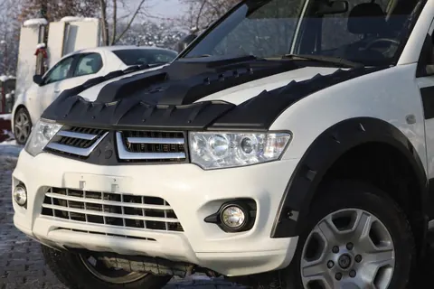 Накладка на капот V1 (ABS) для Mitsubishi L200 2006-2015 рр — Mitsubishi L200 2006-2015 гг. DianaParts
