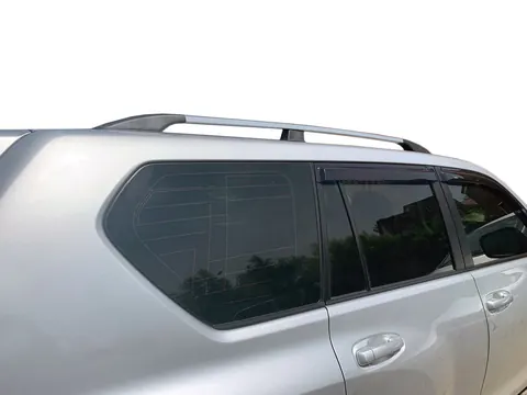 Рейлінги турецька дизайн (Хром, 2 шт) пластикові ніжки для Toyota Land Cruiser Prado 150 2009-2023 рр — Toyota Land Cruiser Prado 150 2009-2023 гг. DianaParts