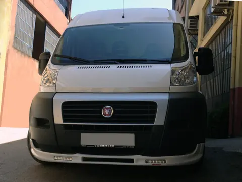 Передня накладка 2006-2013 (вузька з LED, під фарбування) для Citroen Jumper рр — Citroen Jumper 2007-2025 гг. DianaParts