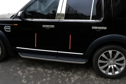 Молдинг дверної OmsaLine (4 шт., нерж.) для Land Rover Discovery IV 2009-2017 рр — Land Rover Discovery IV 2009-2017 гг. DianaParts
