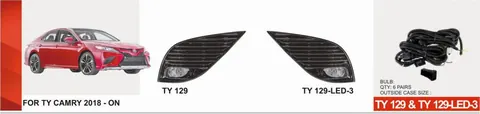 Протитуманки US-type (2 шт, LED) для Toyota Camry 2017-2023 рр — Toyota Camry 2017–2023 гг. DianaParts