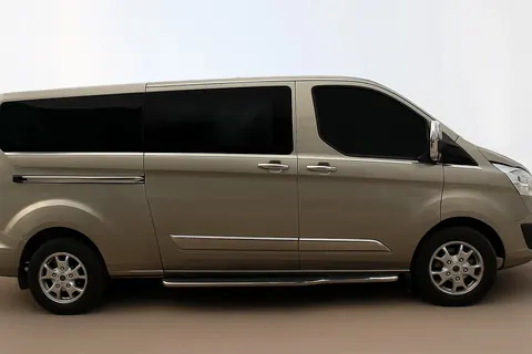 Нижні молдинги стекол (8 шт., Нерж) Довга база для Ford Custom 2013-2022 рр — Ford Custom 2013-2022 гг. DianaParts