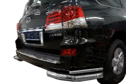 Задні подвійні куточки (нерж) для Lexus LX570/450d 2008-2022 рр — Lexus LX570/450d 2008-2022 гг. DianaParts
