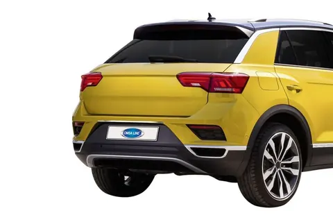 Накладка над номером (OmsaLine, нерж) для Volkswagen T-Roc 2017-2025 рр — Volkswagen T-Roc 2017-2025 гг. DianaParts