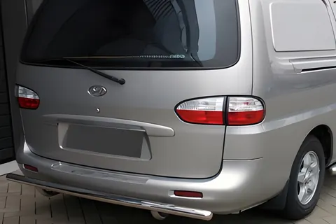Задній захист AK002 (2 шт., нерж.) для Hyundai H200, H1, Starex 1998-2007 рр — Hyundai H200, H1, Starex 1998-2007 гг. DianaParts