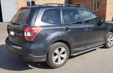 Бокові пороги Premium (2 шт., нерж.) Ø60 для Subaru Forester 2013-2018 рр — Subaru Forester 2013-2018 гг. DianaParts