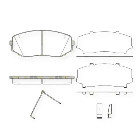 Колодки гальмівні Ford Edge, Mazda CX7, CX9, Lincoln (2006-) передні ROADHOUSE — Гальмівна система DianaParts