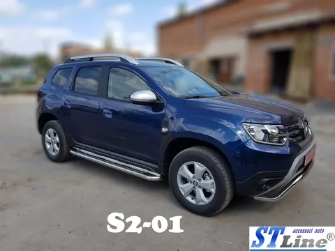 Бокові пороги Premium (2 шт., нерж.) Ø60 для Renault Duster 2018-2024 рр — Renault Duster 2018-2024 гг. DianaParts