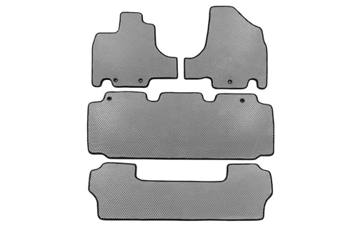 Килимки (3 ряди, EVA, Сірий) для Honda Odyssey 2010-2017 рр — Honda Odyssey 2010–2017 гг. DianaParts