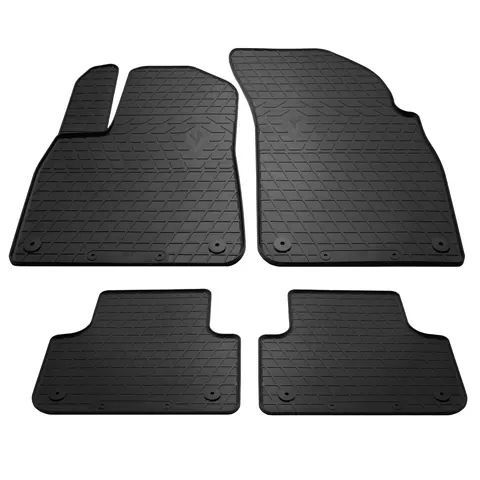 Гумові килимки (4 шт, Stingray Premium) для Ауди Q7 2015-2026 рр — Audi Q7 2015–2026 гг. DianaParts