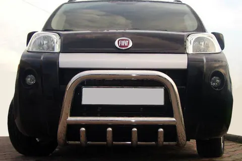 Кенгурятник QT006 (нерж) для Peugeot Bipper 2008-2017 рр — Peugeot Bipper 2008-2017 гг. DianaParts