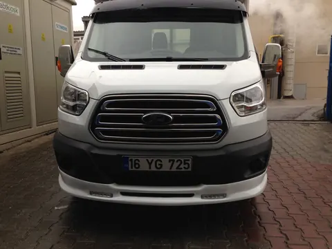 Накладка на передній бампер Ince (2014-2019, під фарбування) для Ford Transit 2014- рр — Ford Transit 2014- гг. DianaParts