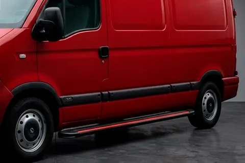 Бокові пороги Maya Red (2 шт., алюміній) Коротка база для Opel Movano 2004-2010 рр — Opel Movano 2004-2010 гг. DianaParts