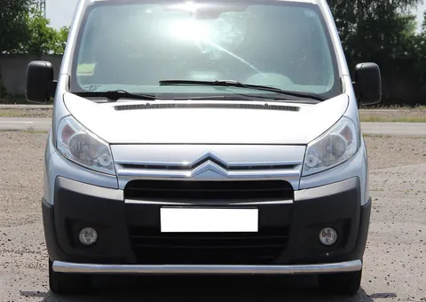Передній захист ST008 (нерж) для Citroen Jumpy 2007-2017 рр — Citroen Jumpy 2007-2017 гг. DianaParts