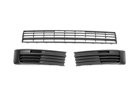 Передні нижні решітку (3 частини, мат) для Volkswagen T6 2015-2024 рр — Volkswagen T6 2015-2024 гг. DianaParts