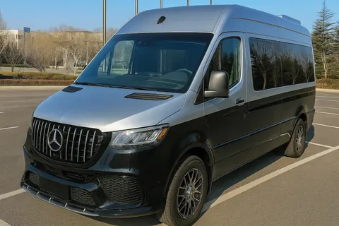 Передній бампер з решіткою V1 (AMG) для Mercedes Sprinter W907/W910 2018- рр — Mercedes Sprinter W907/W910 2018- гг. DianaParts