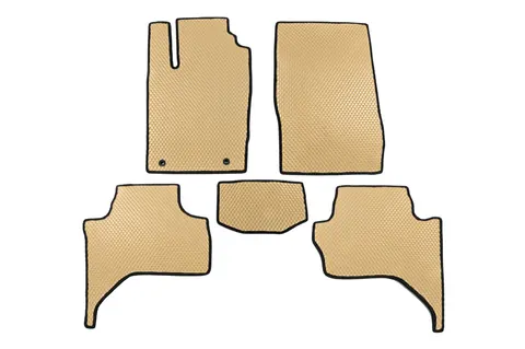 Килимки EVA (Long base, Бежевий) для Mitsubishi L200 2015-2024 рр — Mitsubishi L200 2015-2024 гг. DianaParts