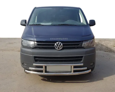 Передній захист F3-42 (нерж) для Volkswagen T5 2010-2015 рр — Volkswagen T5 2010-2015 гг. DianaParts