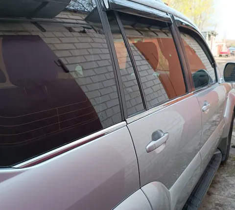 Зовнішня окантовка вікон (6 шт, нерж) OmsaLine - Італійська нержавійка для Toyota Land Cruiser Prado 120 2002-2009 рр — Toyota Land Cruiser Prado 120 2002-2009 гг. DianaParts